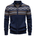 Men's Fair Isle Full-Zip Knit Sweater