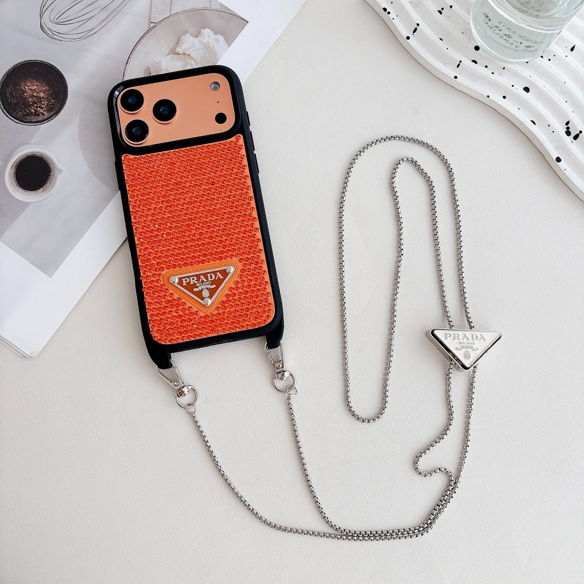 3 Color Phone Case on Chain iPhone