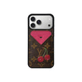 Set Magsafe Cardholder Cherry Pink iPhone Case