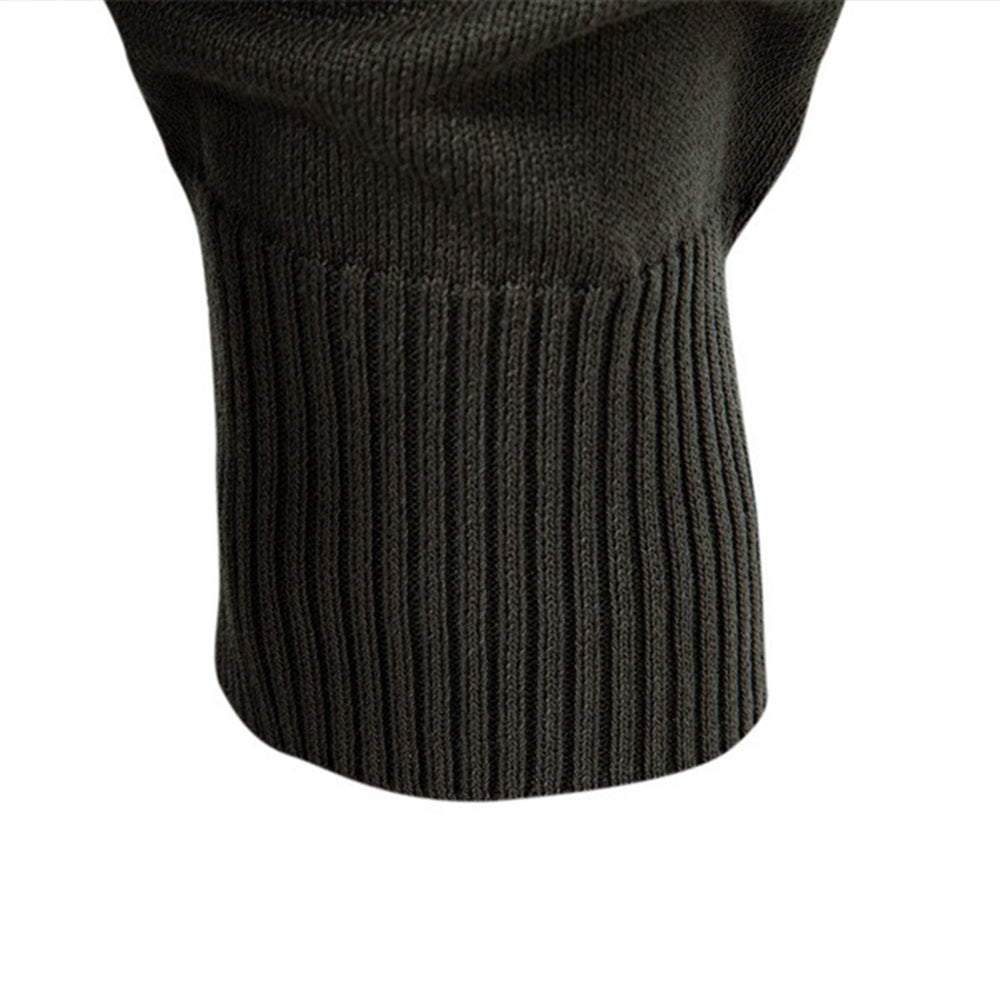 Men's Textured Quarter-Zip Polo Sweater