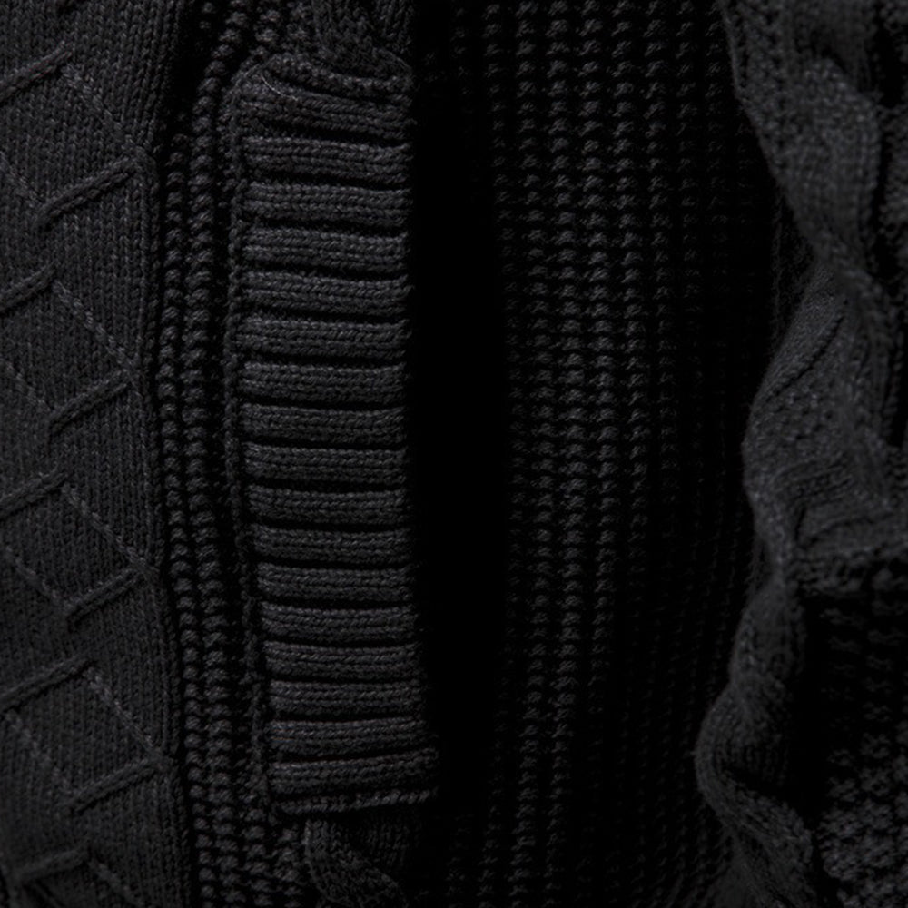Men's Cable Knit Full-Zip Sweater