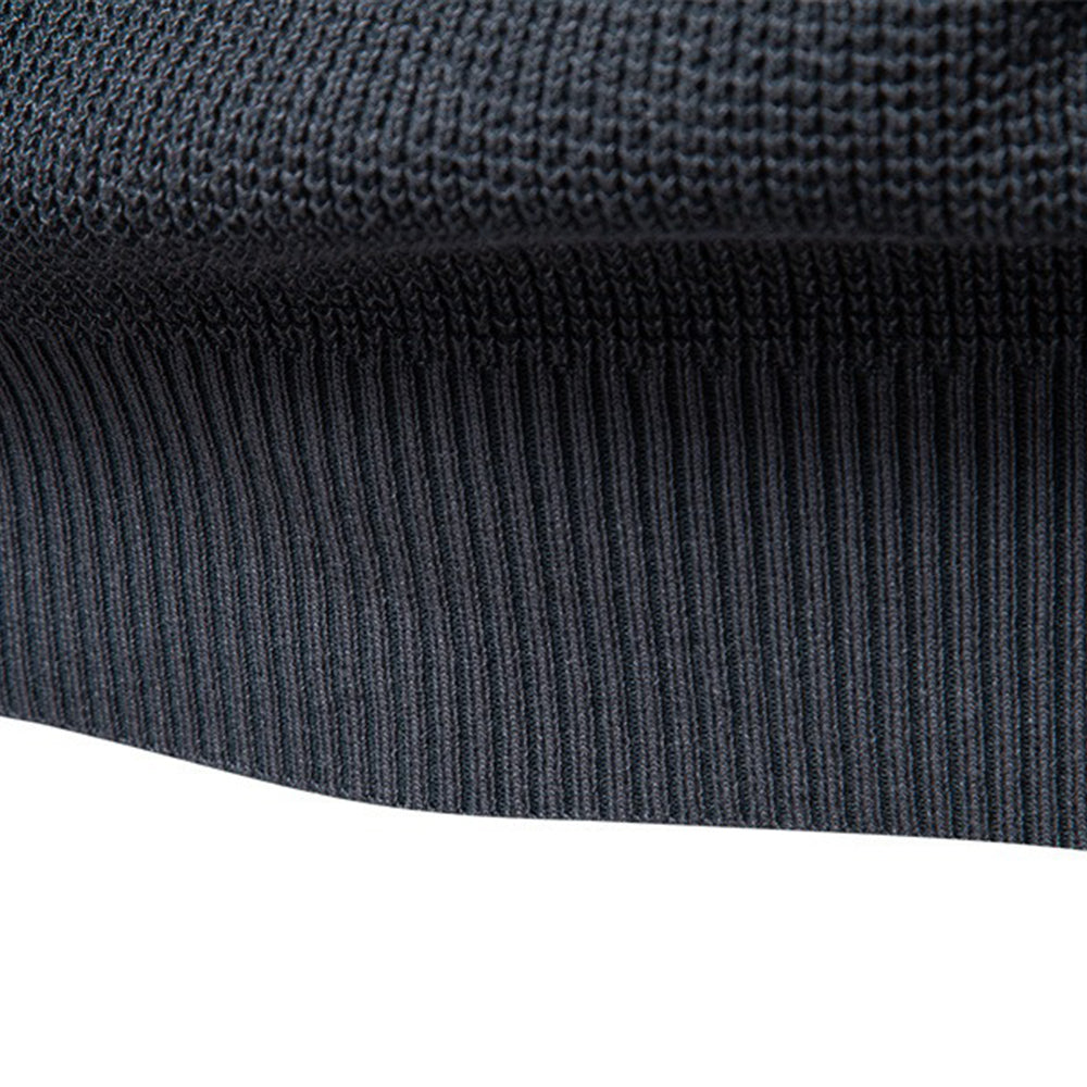 Men's Waffle Knit Crew Neck Sweater