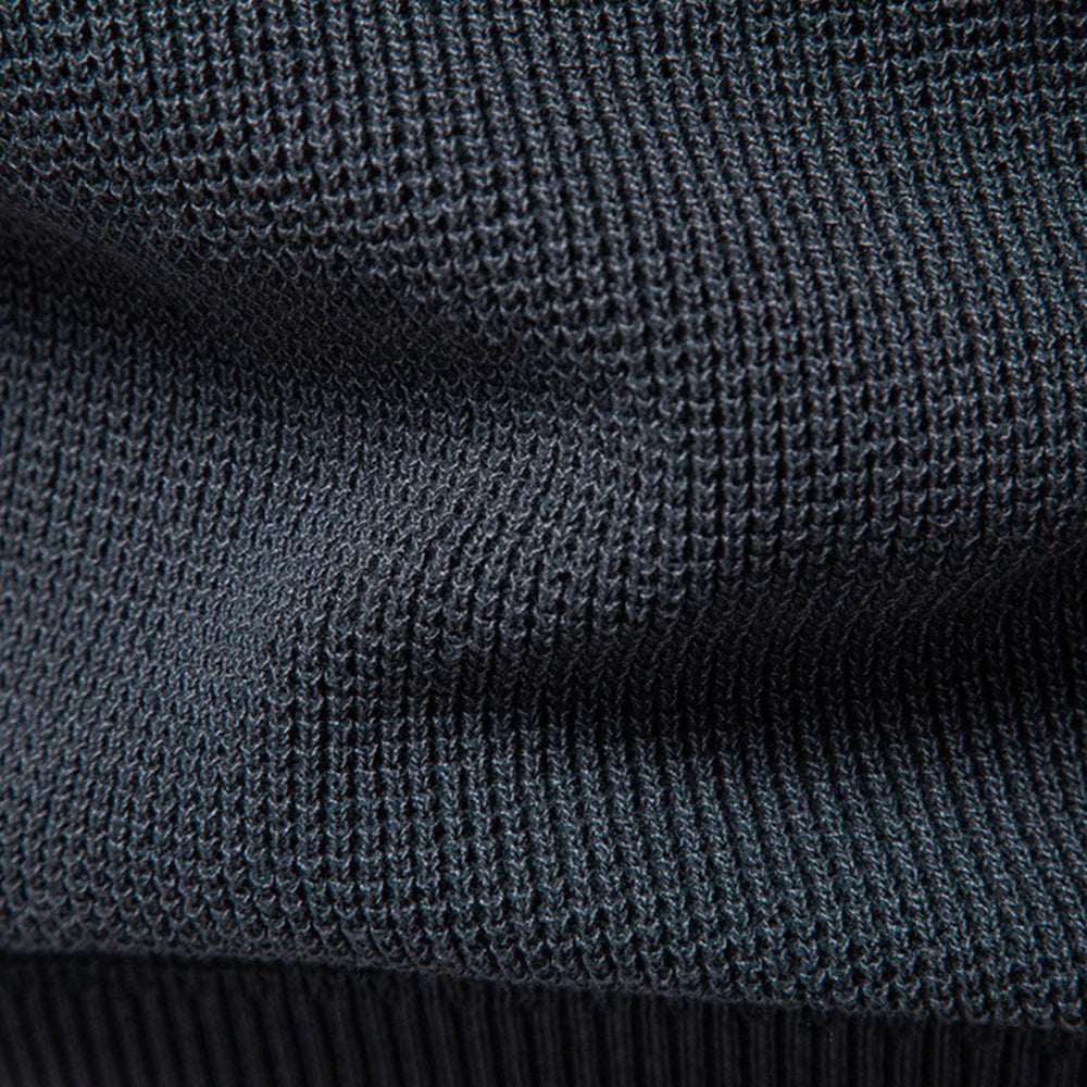 Men's Waffle Knit Crew Neck Sweater