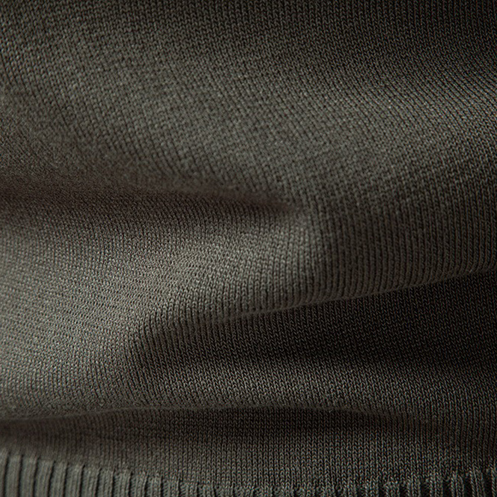 Men's Textured Quarter-Zip Polo Sweater