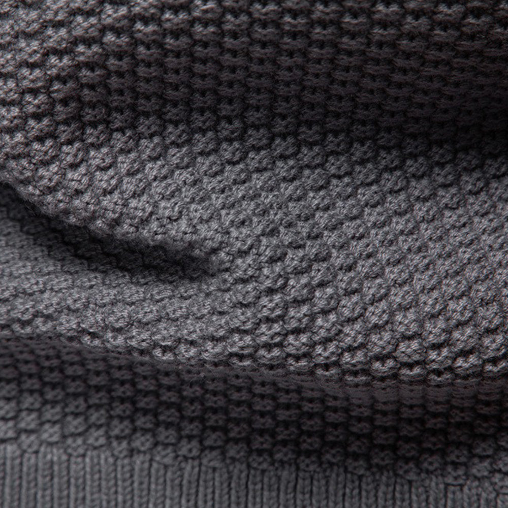 Men's Cable Knit Full-Zip Sweater