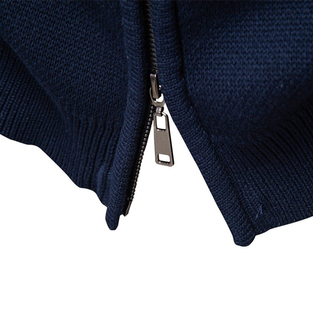 Men's Fair Isle Full-Zip Knit Sweater