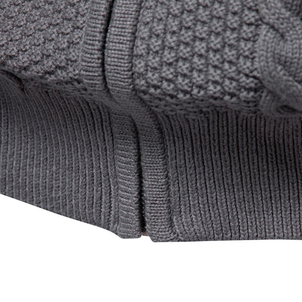 Men's Cable Knit Full-Zip Sweater