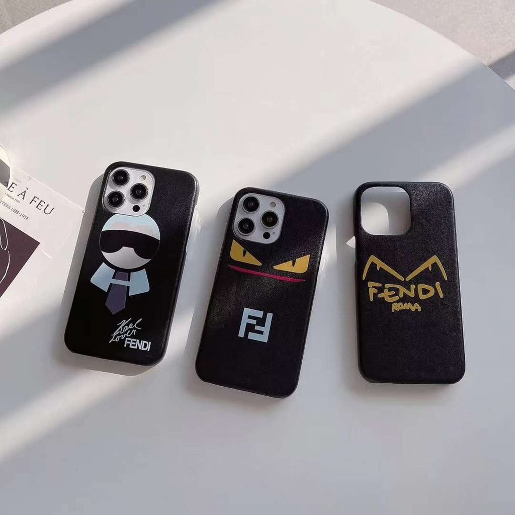 Fendi iPhone Case Karlito Design for 18Pro Max