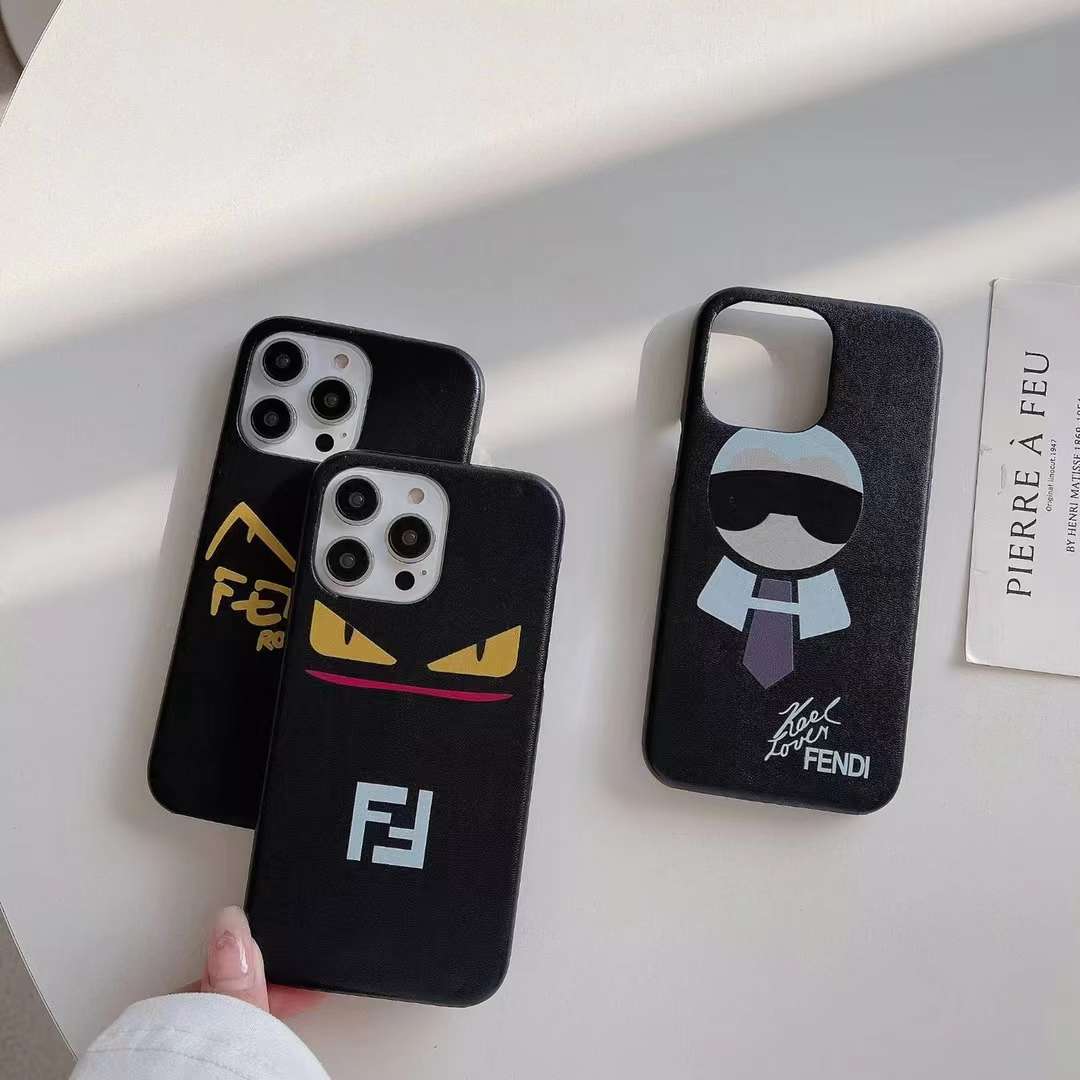 Fendi iPhone Case Karlito Design for 18Pro Max