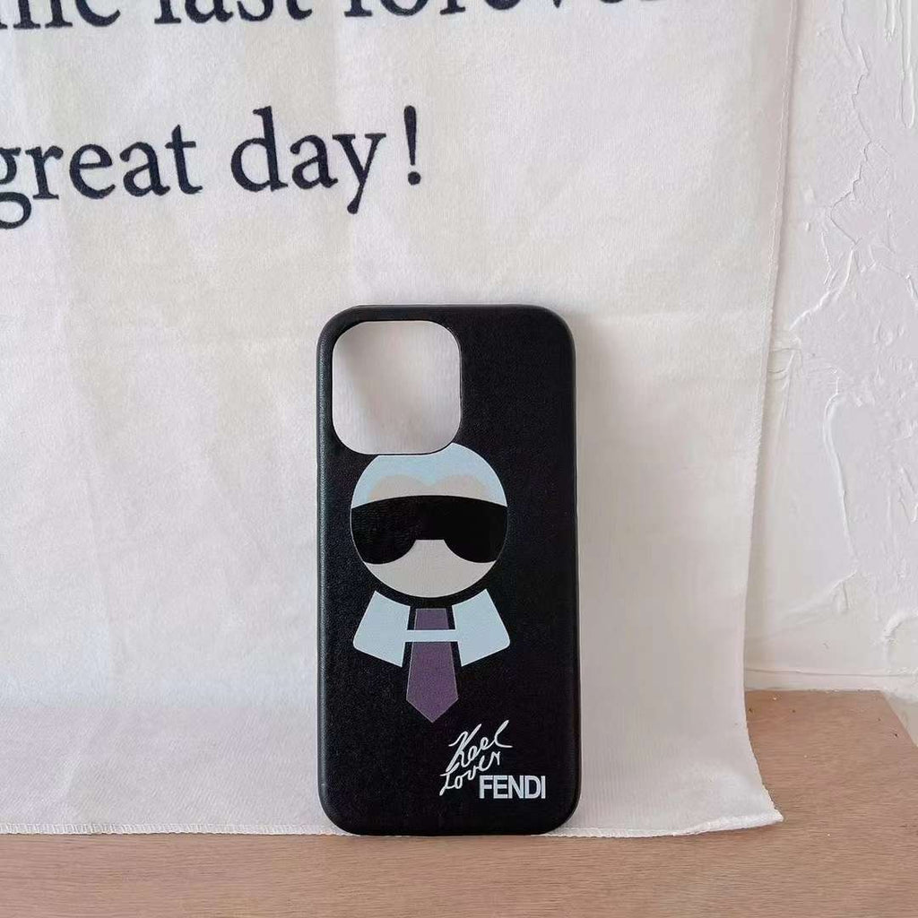 Fendi iPhone Case Karlito Design for 18Pro Max