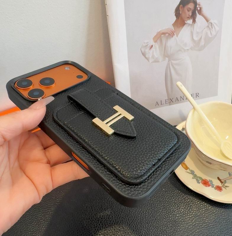 Hermes Leather iPhone Cover Card Slot For 1218 Series