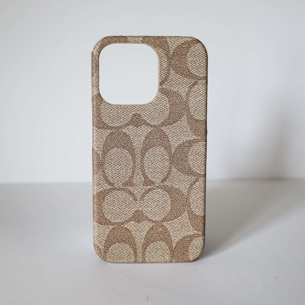 Coach iPhone 13 Case Light Beige for iPhone 11 12 13 14 15 16 17 18pro Max