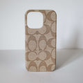 Coach iPhone 13 Case Light Beige for iPhone 11 12 13 14 15 16 17 18pro Max