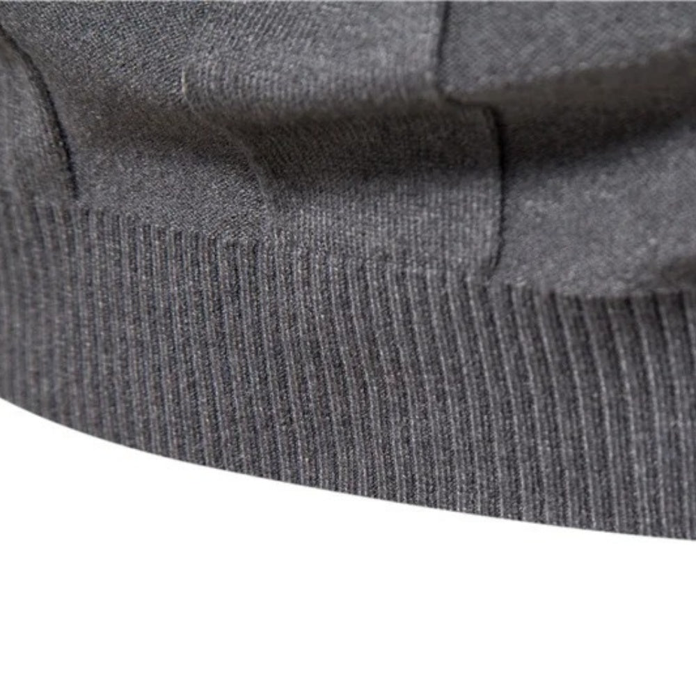 Men's Ribbed Turtleneck Knit Sweater