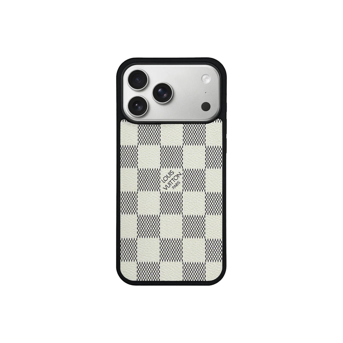 Classic Checkered White Full Coverage iPhone Case