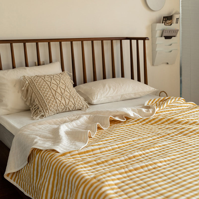 Cotton Striped Quilt