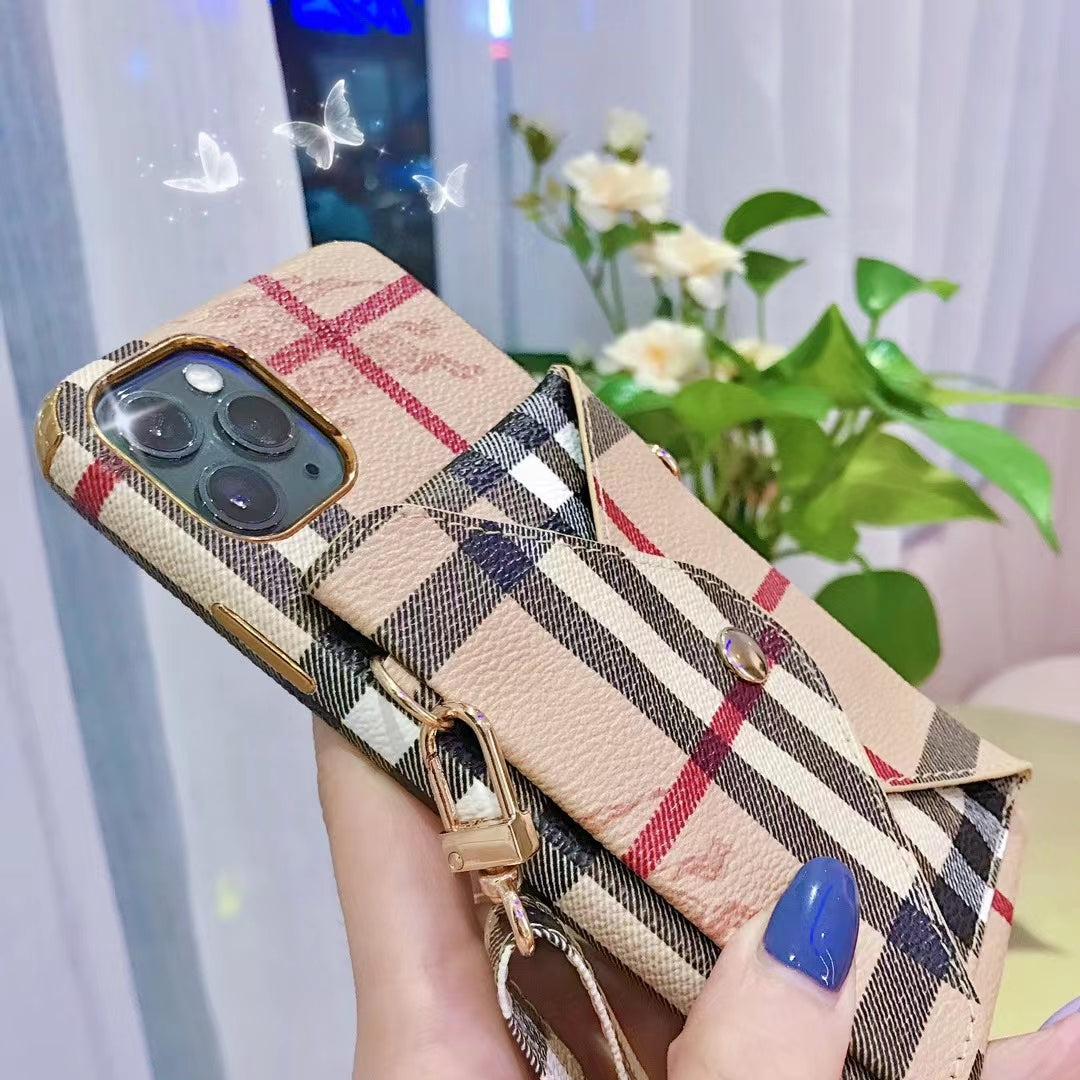 Designer Crossbody Wallet Case for iPhone 18 Pro Max