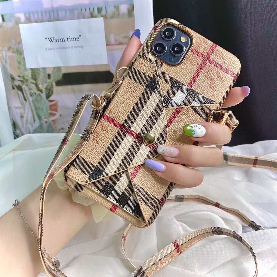 Designer Crossbody Wallet Case for iPhone 18 Pro Max